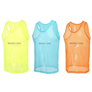 Wholesale Mesh Scrimmage Team Practice Bibs Pinnies Jerseys Soccer Uniform Training Vests for Sports Basketball Soccer Football