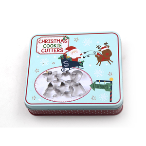 Chủ Đề Giáng Sinh 6 Cái Đóng Gói Trong Tinbox Kim Loại <span class=keywords><strong>Cookie</strong></span> Khuôn Thép Không Gỉ Giáng Sinh <span class=keywords><strong>Cookie</strong></span> <span class=keywords><strong>Set</strong></span> <span class=keywords><strong>Set</strong></span> - Product Image 3
