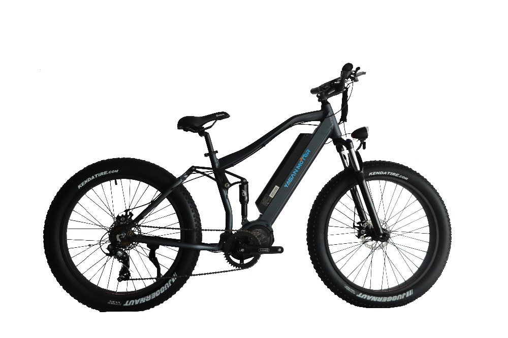 強力な48V 1000Wファットタイヤ電動自転車、フルサスペンション搭載の