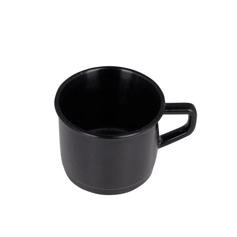Черная кофейная кружка с логотипом завода Гуанчжоу, пластиковая чашка с принтом на заказ с ручкой