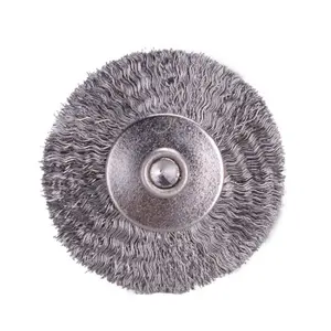 Free sample Durable Industrial Polishing Brass Coated Steel Round Wire Brush