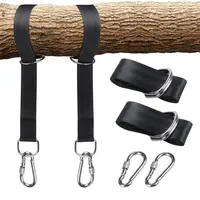 Baum Schaukel Hängen Strap Kit mit 2 Strap & Snap Karabiner Haken für Outdoor Schaukel Kleiderbügel & Hängematten