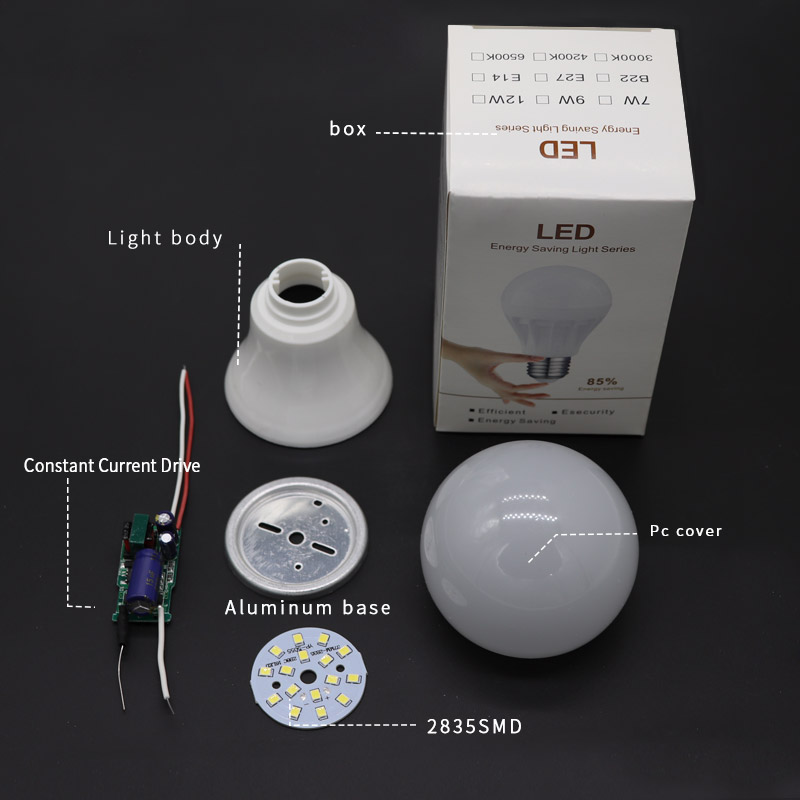 12watt 15watt 18 watt led bulb b22 skd parts