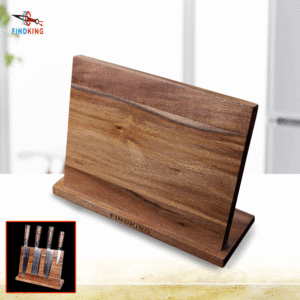 Porte-couteaux magnétique en <span class=keywords><strong>bois</strong></span> d'acacia Findking - Product Image 6