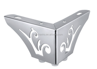 Pieds de meubles en fer chromé pour canapé, armoire, lit, table basse - Utilisation en extérieur et en salon