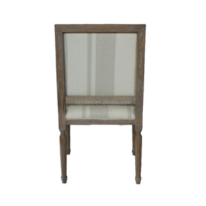 Estilo francés sólido de madera de <span class=keywords><strong>roble</strong></span> tela comedor sillón home restaurant muebles silla evento, silla del banquete - Product Image 2