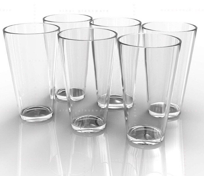 Wholesale High Quality Custom Logo Drinking Glass Cup Beer Milk Juice Use