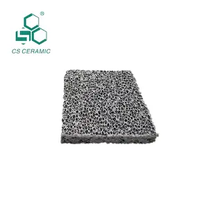 Heat resistant pure SiC Ceramic Foam Filter for Iron industry use