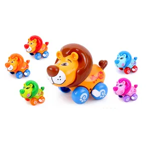 baby toys funny cute lion shape plastic wind up toys to kids