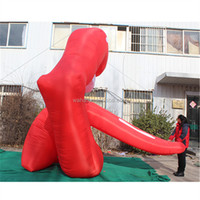 Décoration attirante pour bébé, rouge à lèvres avec longue langue gonflable