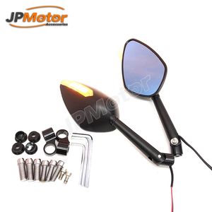 <span class=keywords><strong>Moto</strong></span> Vue Latérale Miroir Réglable Charnière <span class=keywords><strong>Avec</strong></span> Clignotants - Product Image 1