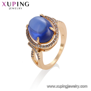 Nhẫn Vàng Chất Lượng Cao Xuping 13722 Nhẫn Đá Quý Lớn Mẫu Mới, Thiết Kế Mới Nhất Cho Nữ - Product Image 3