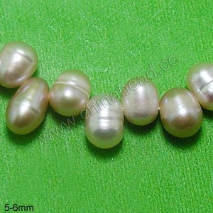 Naturel <span class=keywords><strong>violet</strong></span> perles, 5 - 6 mm d'eau douce <span class=keywords><strong>riz</strong></span> perles, Perles de culture gros - Product Image 1
