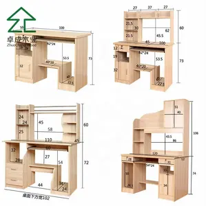Factory price new wooden design office computer desk teacher table and chair