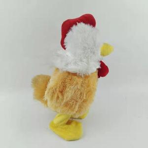 2023 squawking gà nhồi bông động vật vui đi bộ hát Rooster điện tử đồ chơi sang Trọng Quà tặng cho bé trai cô gái phục sinh nhật - Product Image 3
