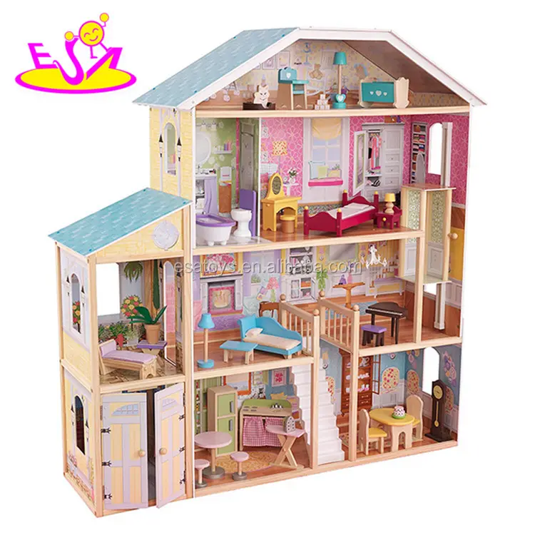 32 шт., деревянный кукольный домик для девочек, W06A217