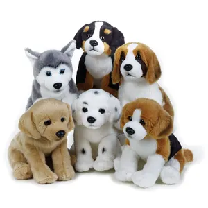 Custom sized design dog Labrador Jack russell Rottweiler and Dalmatian plush puppy assorted toys