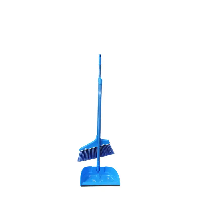 Plastic Dustpan and Broom Set Iron Pipe Customized Logo
