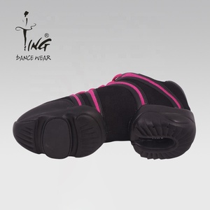 Scarpe da Ballo Ting Dance Rosso Rosa, Scarpe Basse da <span class=keywords><strong>Danza</strong></span>, Scarpe Jazz, Scarpe da Ballo Quadrato - Product Image 6