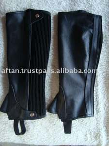 Men's English Leather <b>Half</b> <b>Chaps</b> - Product Image 2