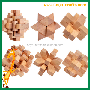 Puzzles en bois intelligents de type Ming Lock, puzzles en bois de type Lu Ban Lock - Product Image 6