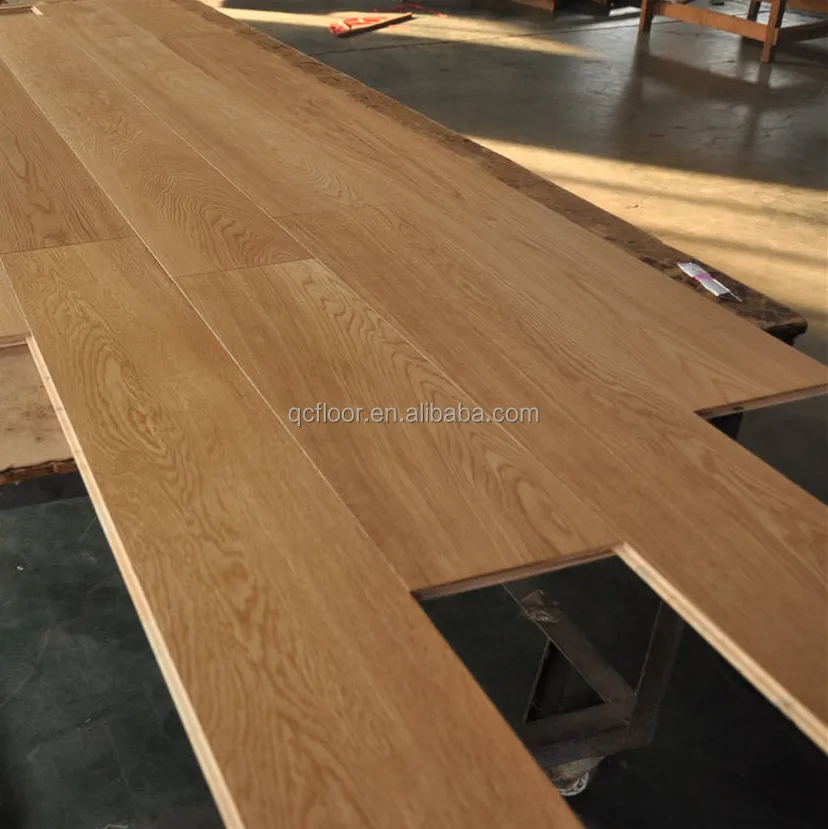 White oak 3-ply engineered wood floor