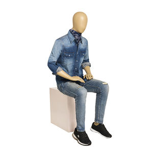 Maniquí <span class=keywords><strong>Masculino</strong></span> <span class=keywords><strong>Desnudo</strong></span> Popular, Cabeza de Huevo, <span class=keywords><strong>Modelo</strong></span> Sentado - Product Image 1