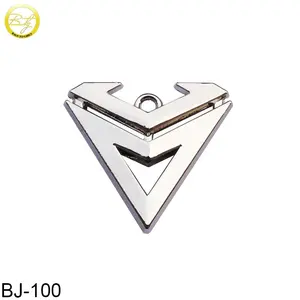 Metal Pendant Jewelry Findings Customized Silver Color Metal Pendant Bracelet Metal Charms With Logos