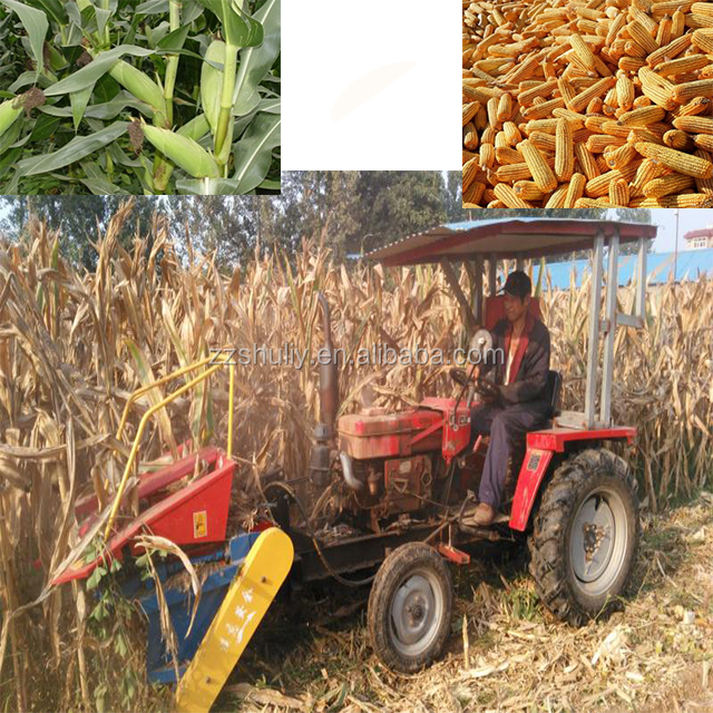Сельскохозяйственный маленький двухрядный комбайн для кукурузы/высокоэффективный комбайн для сборки кукурузы