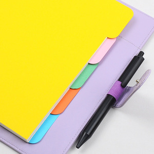 Văn Phòng Nhà Cung Cấp Tùy Chỉnh Màu <span class=keywords><strong>PP</strong></span> 6 Lỗ A5 Tập Tin Nhựa Divider - Product Image 3