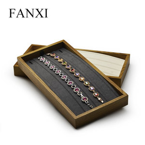 FANXI di Fascia Alta Self-design di Gioielli Personalizzati Display Realizzato Da Legno Massello Gioielli Utilizzato Per Dell'anello Del Pendente Della Collana - Product Image 3