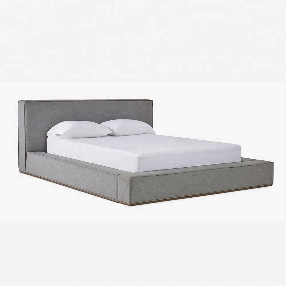 Cama moderna de plataforma, design de moda, quarto, plataforma, mobiliário, cama