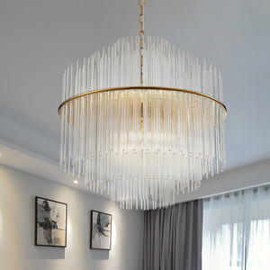 Luminaire suspendu <span class=keywords><strong>en</strong></span> cristal contemporain pour l'hôtellerie, luminaire suspendu de luxe, lustre - Product Image 3