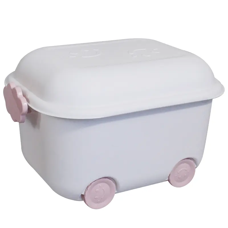 Factory made Plastic Storage Box With Wheels, Colorful storage container , toys storage organiser