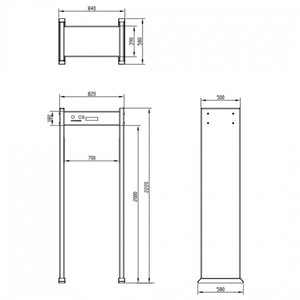 Caminar a través <span class=keywords><strong>del</strong></span> detector batería incorporada para la venta - Product Image 3