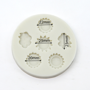 Hình Dạng Tròn Với Đáng Yêu Xin Chào Ánh Nắng Mặt Trời Mây Sô Cô La Cookies Handmade Xà Phòng Silicone Khuôn DIY Baking Bánh Trang Trí Khuôn - Product Image 4