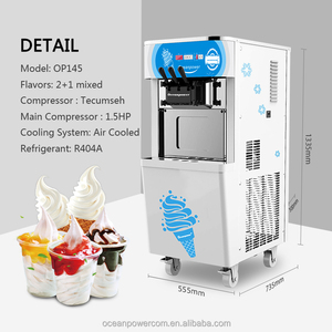 Oceanpower OP145 2 + 1 mixed mềm phục vụ kem máy, đông lạnh thương mại máy sữa chua để bán - Product Image 2