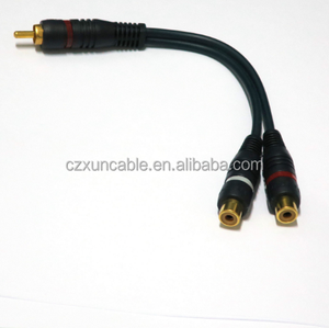 Bxon 20 см аудио-и видеокабель RCA Y splitter 1 штекер на 2 гнезда кабель Шнур - Product Image 2