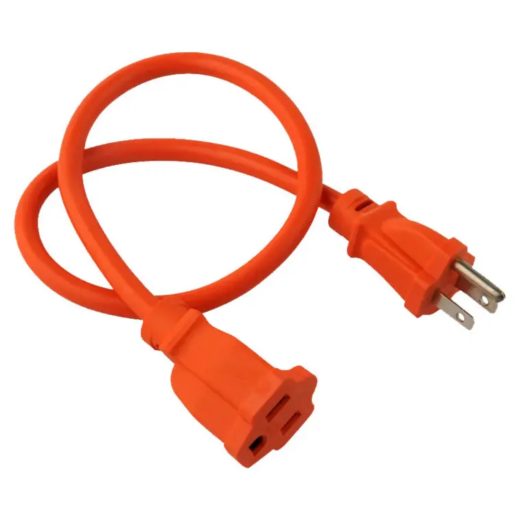US Hot Sale Waterproof 3 Pin 13A 125V electrical Cable and Wire Extension Cords
