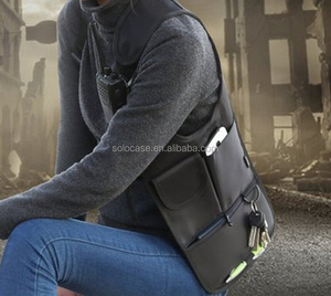 Borsa <span class=keywords><strong>a</strong></span> <span class=keywords><strong>tracolla</strong></span> nascosta multiuso in Nylon custodia <span class=keywords><strong>a</strong></span> <span class=keywords><strong>tracolla</strong></span> con chiusura lunga con cerniera e decorazione antifurto - Product Image 3