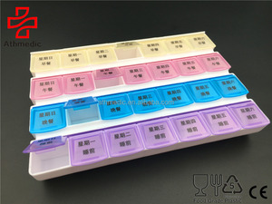 2025 Athmedic Cấp Thực Phẩm Biểu Tượng Tùy Chỉnh Y Học Máy Tính Bảng Thuốc Màu Hàng Tuần 7-Ngày Hàng Tháng Thuốc Tổ Chức Hộp Trường Hợp - Product Image 6