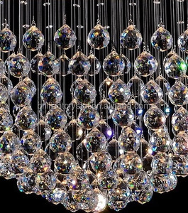 Đèn chùm pha lê hình cầu cắt máy, quả cầu pha lê cho đèn - Product Image 3