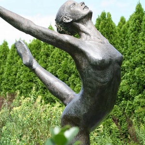 Lifesize deportivas <span class=keywords><strong>de</strong></span> alta calidad hecho a mano del parque encantador <span class=keywords><strong>de</strong></span> bronce bailarina <span class=keywords><strong>de</strong></span> ballet escultura - Product Image 1