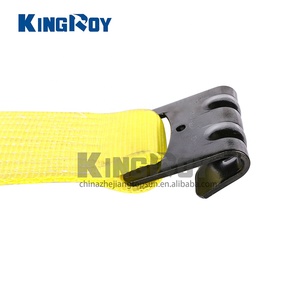 Kingroy 100Mm 16200lbs 4Inch Nhiệm Vụ Nặng Nề Phẳng Dây Đeo Ratchet Winch Dây Đeo Vải Với Móc Phẳng - Product Image 4