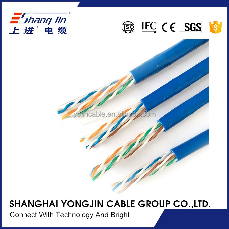 Velocidades Fast Ethernet 305 m 4 par UTP CAT5e cables de red estándar CAT5 cable