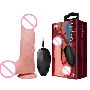 Silicone Dildo Vibrador Dildos Wand Massager Galo Enorme com Multi-Velocidade Poderosa Vibração