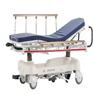 Emergency Hospital Hydraulic Manual Stretcher Patient Transfer Trolley