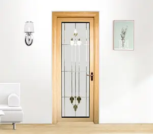 Cuarto de baño de puerta de aluminio con puerta de vidrio esmerilado en Sri Lanka