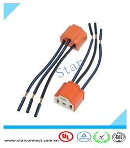 Cablaggio <span class=keywords><strong>H4</strong></span> 9003 connettore di Ceramica Filo di Cablaggio Prese per il Faro Dell'automobile - Product Image 4