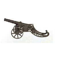 Canon en fonte Antique, modèle artisanal, en métal, décor militaire, fournisseur chinois, 1 pièce